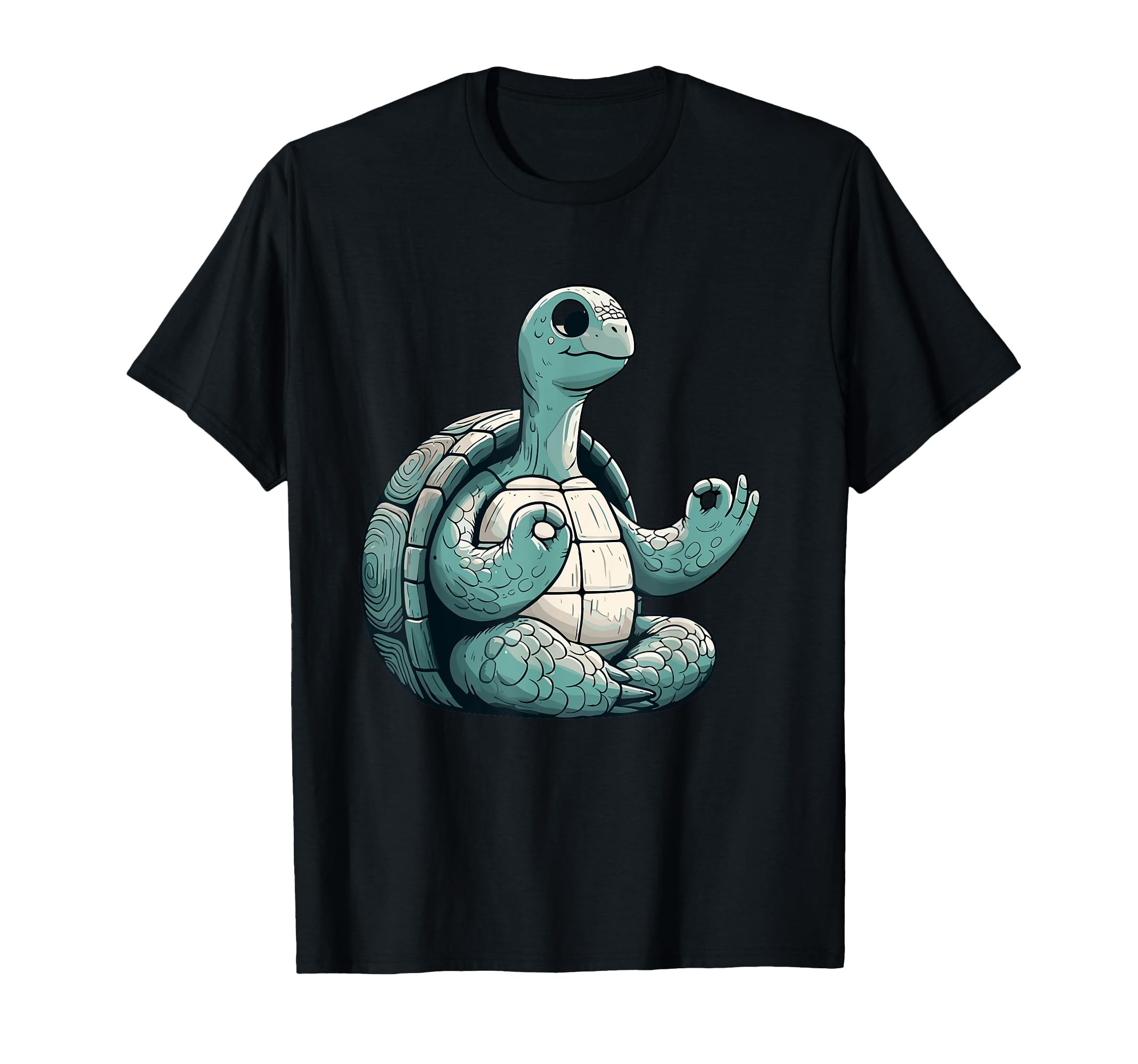 Meditation Tortoise Turtle Yoga Pose T-Shirt - Unique Graphic Unisex - T-Shirt, Sweatshirt, Hoodie