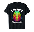 Embrace Neurodiversity Brain Adhd T-Shirt - Custom Art Print for Adults - T-Shirt, Sweatshirt, Hoodie