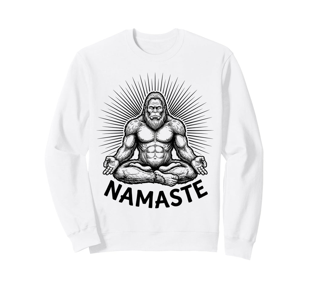 Yoga Meditation Sasquatch Sweatshirt - Casual Everyday Wear Men Women - T-Shirt, Sweatshirt, Hoodie