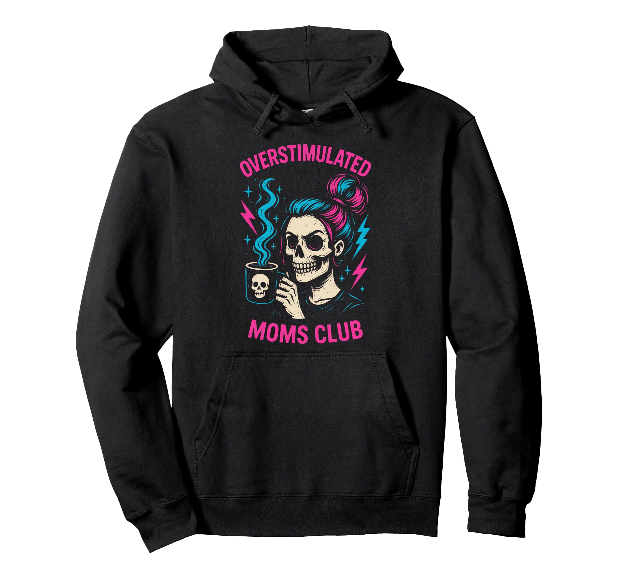 Groovy Overstimulated Moms Club T-Shirt - Aesthetic Graphic for Adults - T-Shirt, Sweatshirt, Hoodie