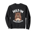 Hold Im Overstimulated Funny Cuddly Sweatshirt - Graphic Print for Adults - T-Shirt, Sweatshirt, Hoodie