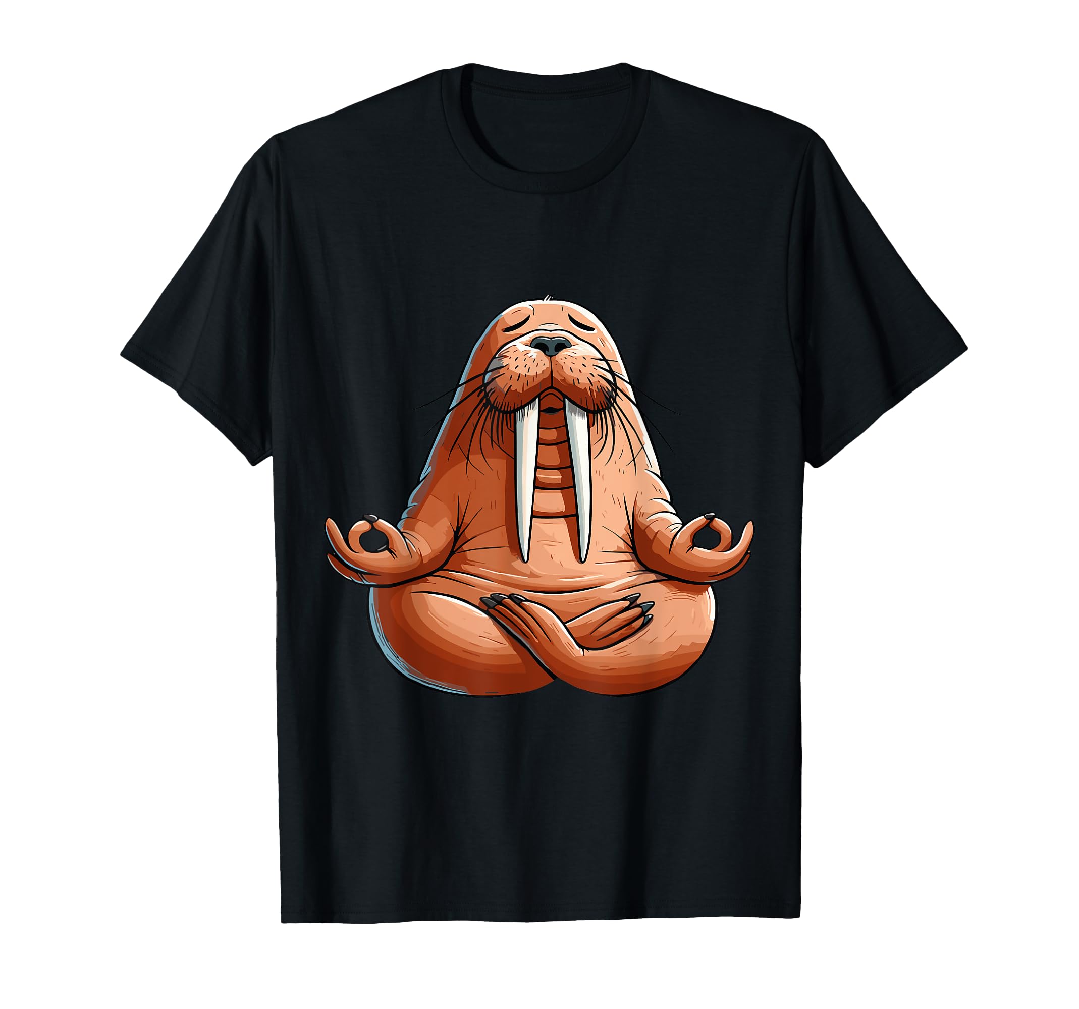 Meditation Walrus Yoga Pose Relaxing T-Shirt - Trendy Graphic Men Women - T-Shirt, Sweatshirt, Hoodie