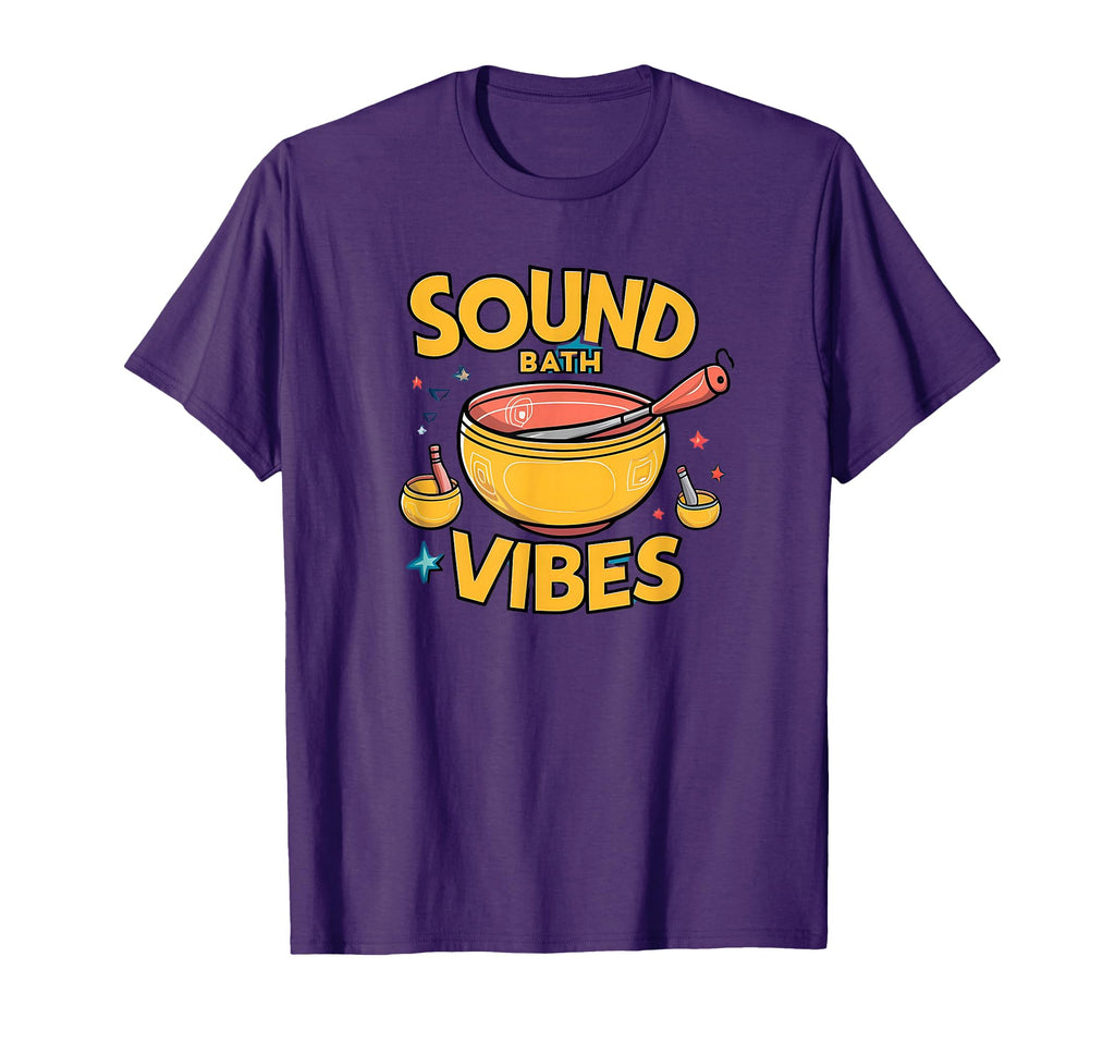 Sound Baths Vibes Meditation Healing T-Shirt - Graphic Print Men Women - T-Shirt, Sweatshirt, Hoodie