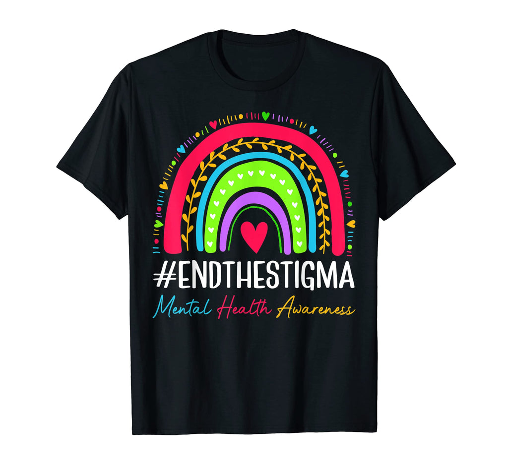 End Stigma Mental Health Awareness T-Shirt - Custom Art Print Unisex - T-Shirt, Sweatshirt, Hoodie