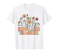 English Teacher Floral Back To School T-Shirt - Graphic Print Unisex - T-Shirt, Sweatshirt, Hoodie