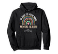 Mental Health Matters Be Kind Leopard Hoodie - Minimalist Print Unisex - T-Shirt, Sweatshirt, Hoodie