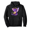Dragons Book Lover Bookworm Dragon Hoodie - Custom Art Print for Adults - T-Shirt, Sweatshirt, Hoodie