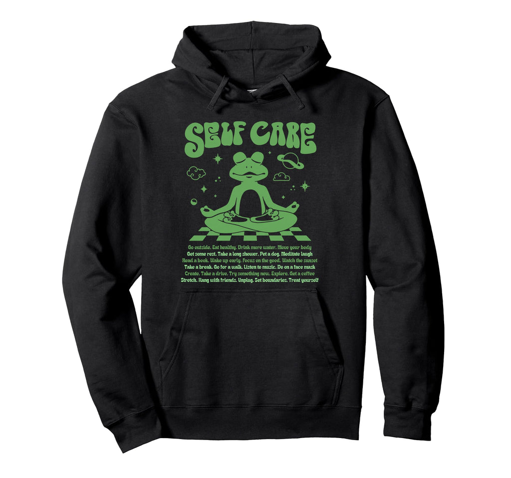Self Care Positive Aesthetic Self Love Hoodie - Minimalist Print Unisex - T-Shirt, Sweatshirt, Hoodie