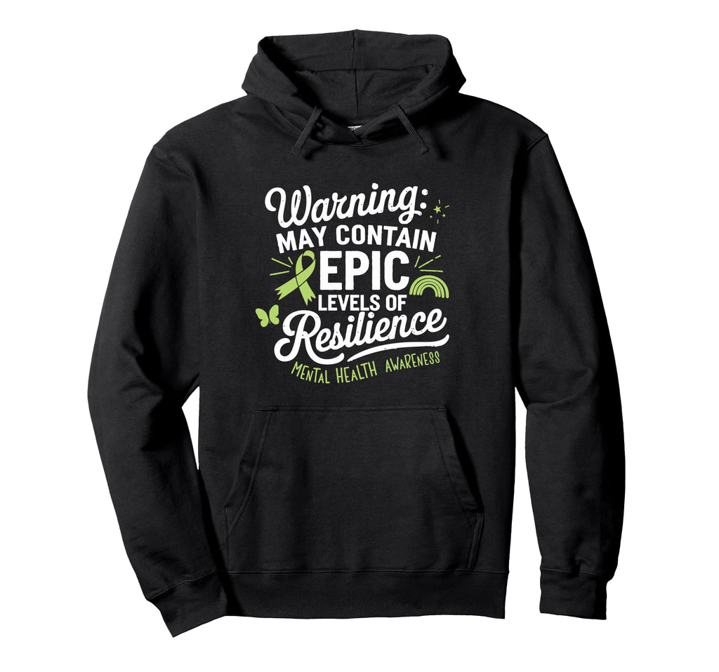 Mental Health Awareness Month Green Ribbon T-Shirt - Graphic Print Unisex - T-Shirt, Sweatshirt, Hoodie