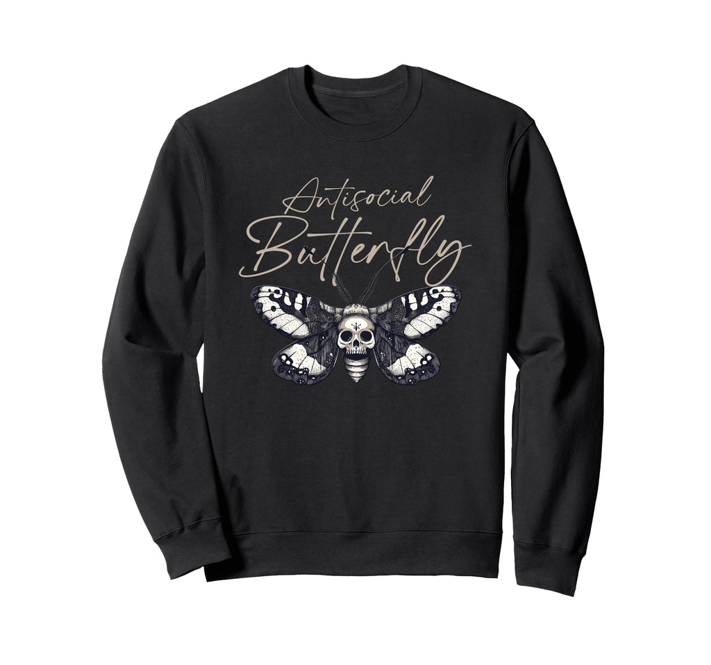 Antisocial Butterfly Gift T-Shirt - Casual Everyday Wear for Adults - T-Shirt, Sweatshirt, Hoodie
