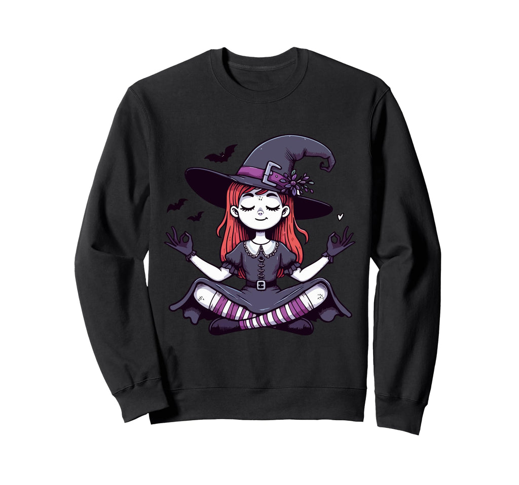 Meditation Witch Yoga Pose Sweatshirt - Novelty Apparel for Adults - T-Shirt, Sweatshirt, Hoodie
