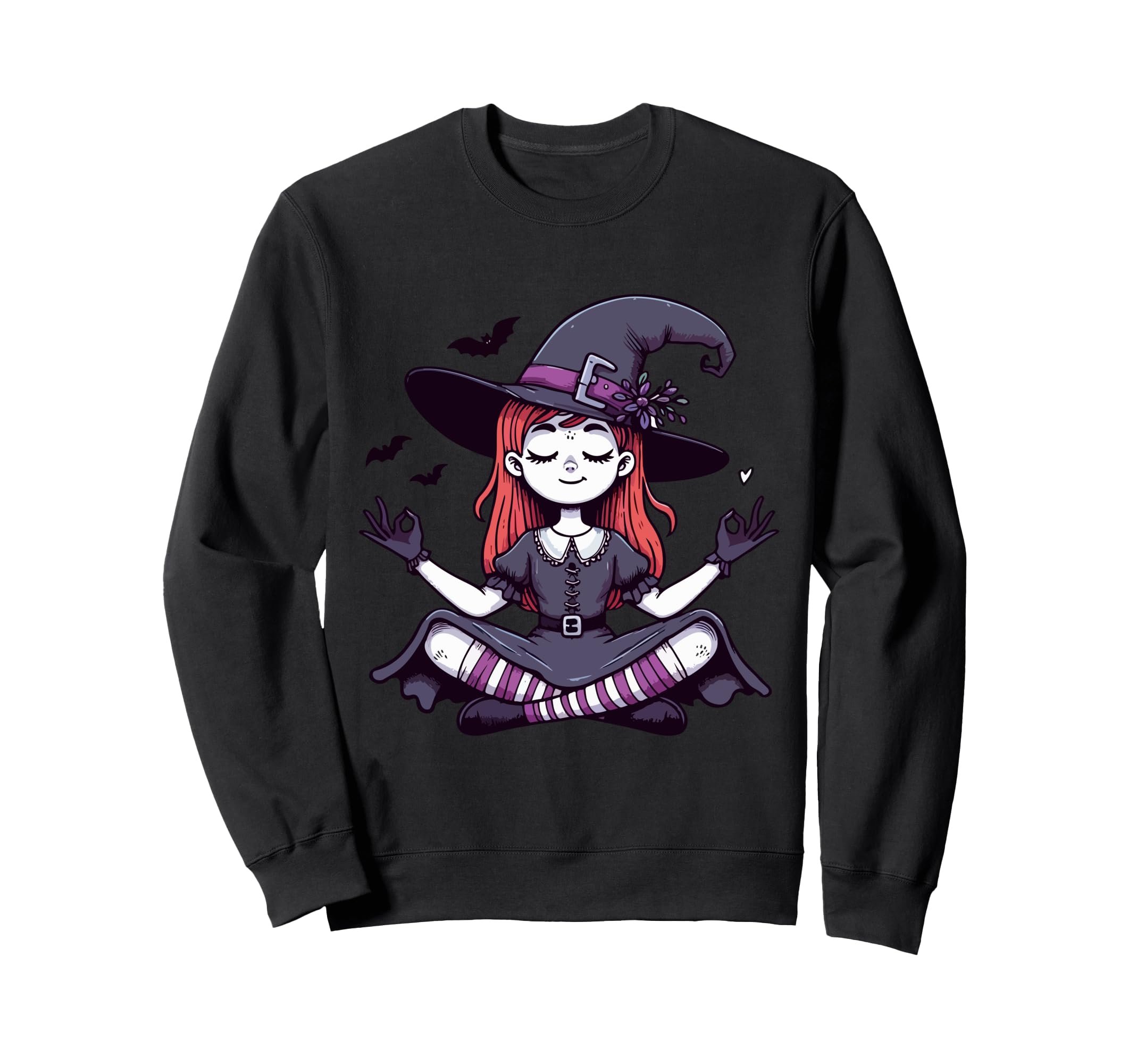 Meditation Witch Yoga Pose Sweatshirt - Novelty Apparel for Adults - T-Shirt, Sweatshirt, Hoodie