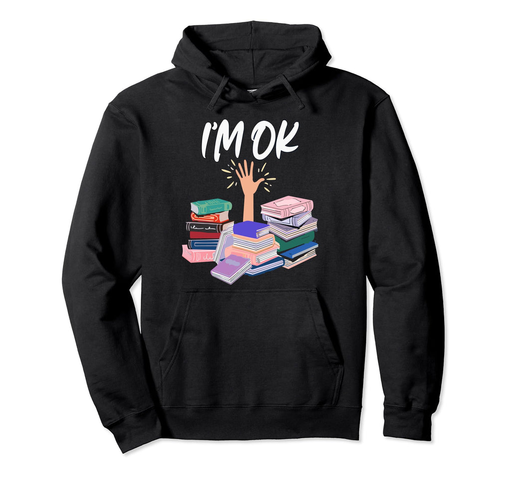 Reading Books Librarian Reader Nerd Hoodie - Fun Novelty Design for Adults - T-Shirt, Sweatshirt, Hoodie