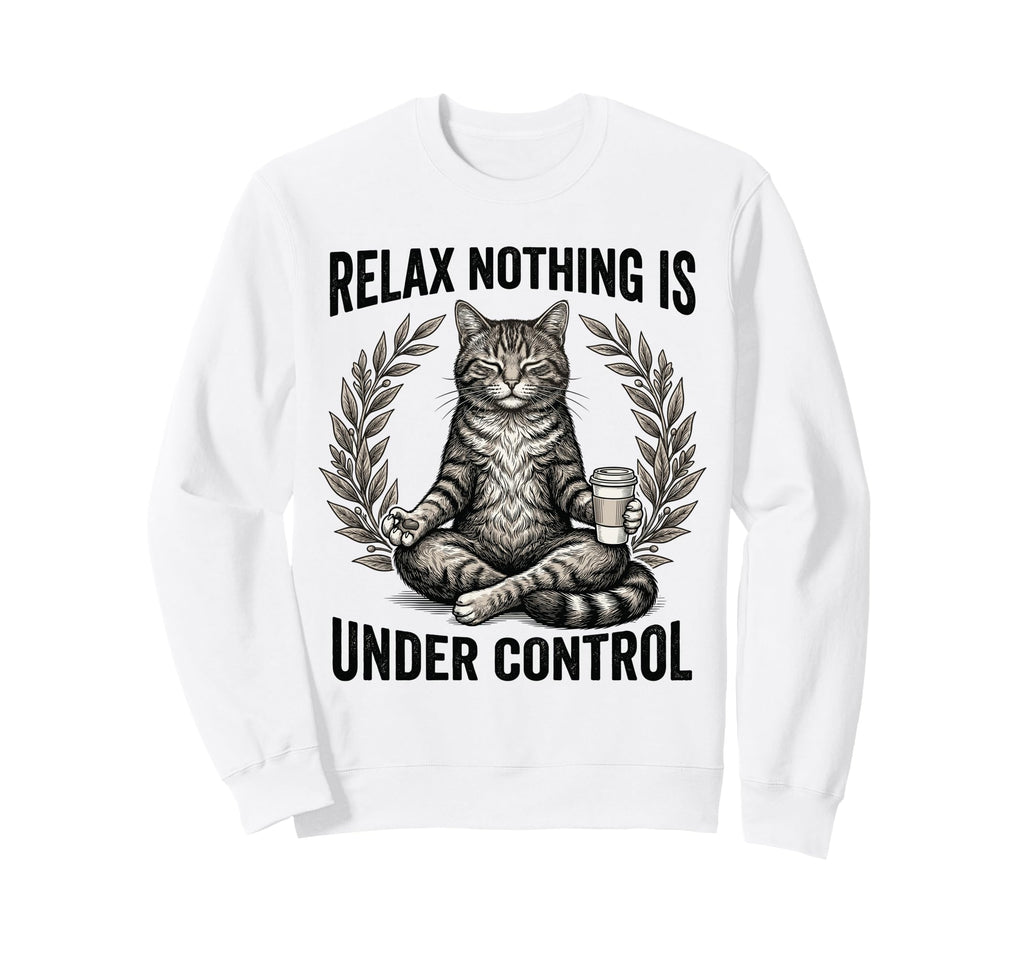 Relax Nothing Is Under Control Sweatshirt - Fun Novelty Design for Adults - T-Shirt, Sweatshirt, Hoodie