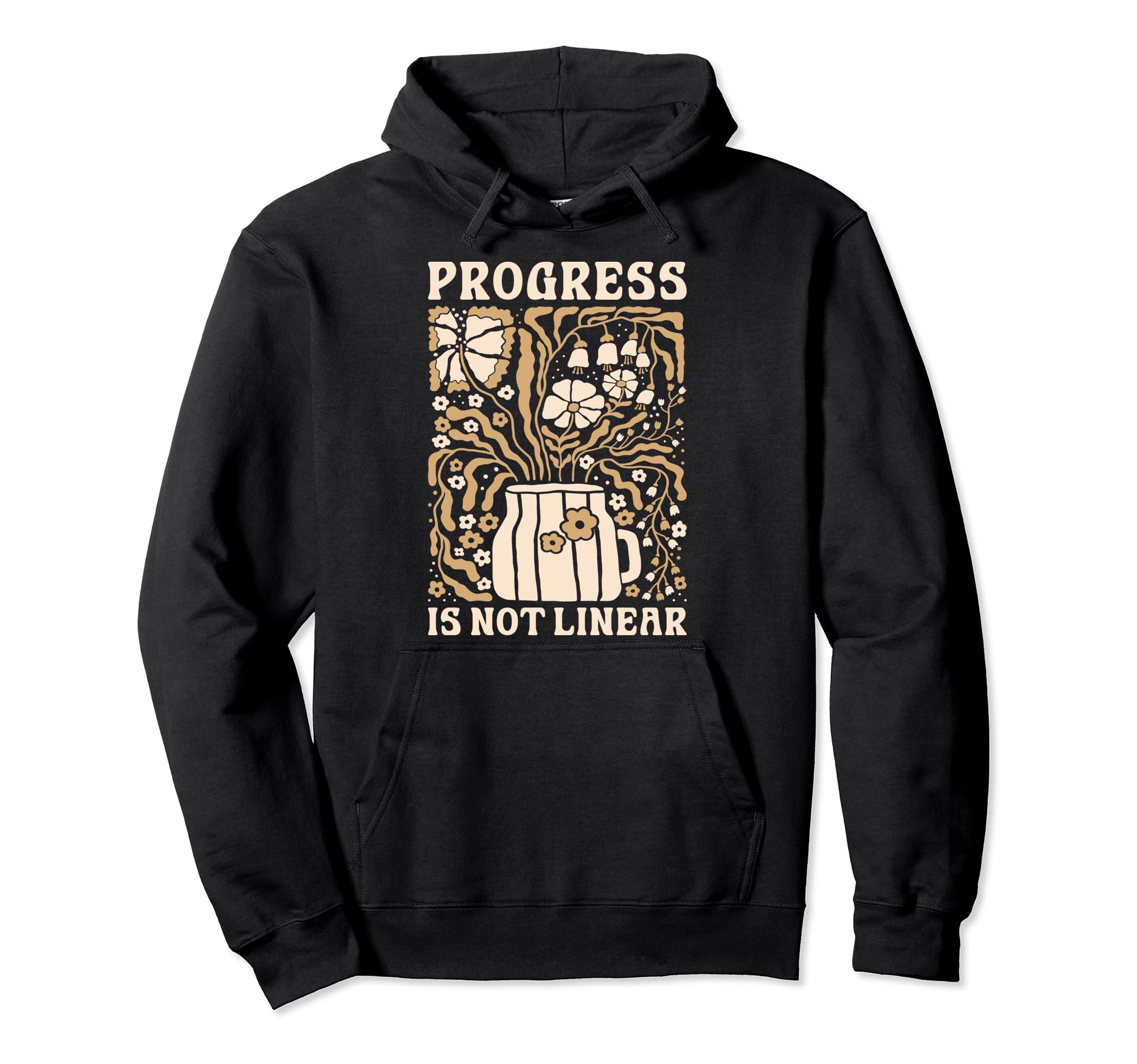Progress Is Not Linear School Hoodie - Novelty Apparel for Adults - T-Shirt, Sweatshirt, Hoodie