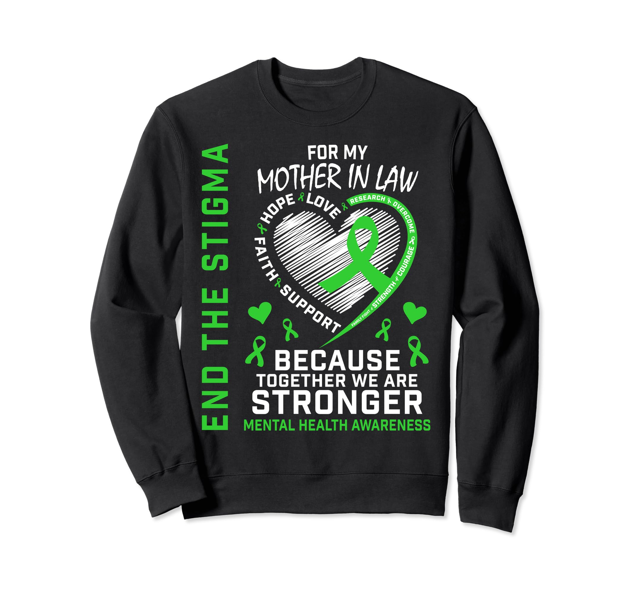 End Stigma Mental Health Matters Sweatshirt - Custom Art Print for Adults - T-Shirt, Sweatshirt, Hoodie