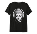 Buddha Headphones Mindfulness Music Boho T-Shirt - Graphic Print Unisex - T-Shirt, Sweatshirt, Hoodie