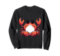 Meditation Crab Yoga Pose Relaxing Sweatshirt - Unique Graphic Men Women - T-Shirt, Sweatshirt, Hoodie