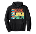 Reading Bookshelf Book Club Nerdy Hoodie - Graphic Print for Adults - T-Shirt, Sweatshirt, Hoodie