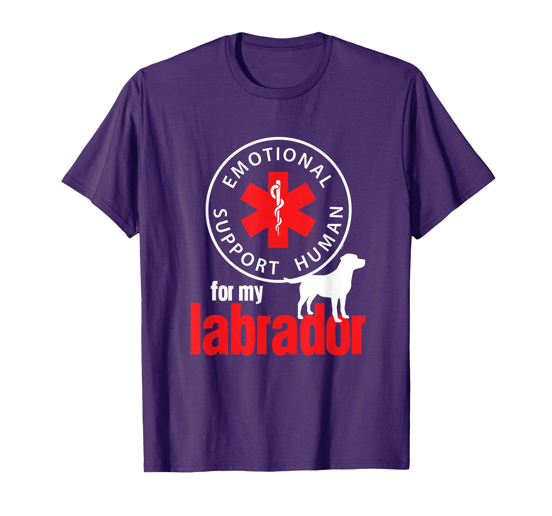 Emotional Support Human My Labrador T-Shirt - Aesthetic Graphic Men Women - T-Shirt, Sweatshirt, Hoodie