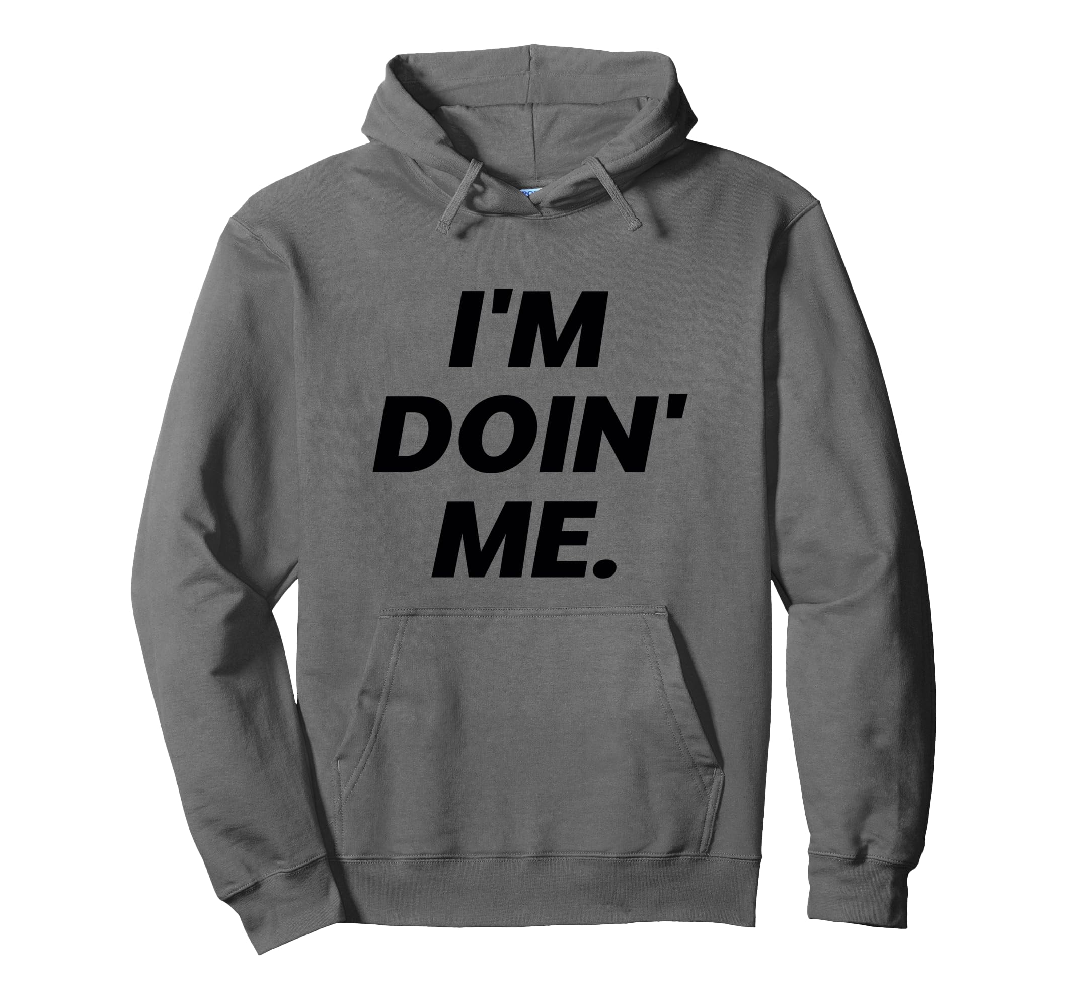 Im Doing Me Self Care Large Bold Black Hoodie - Unique Graphic for Adults - T-Shirt, Sweatshirt, Hoodie