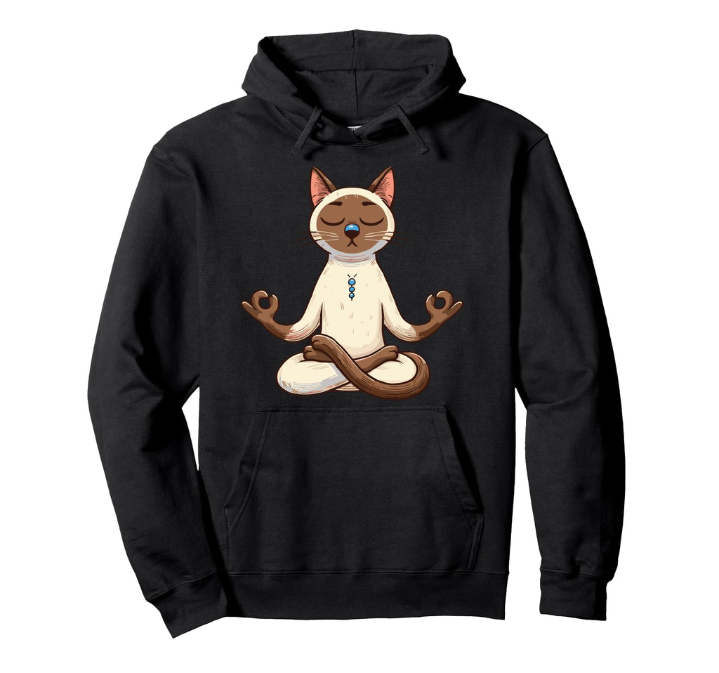 Meditation Siamese Yoga Pose Hoodie - Fun Novelty Design for Adults - T-Shirt, Sweatshirt, Hoodie