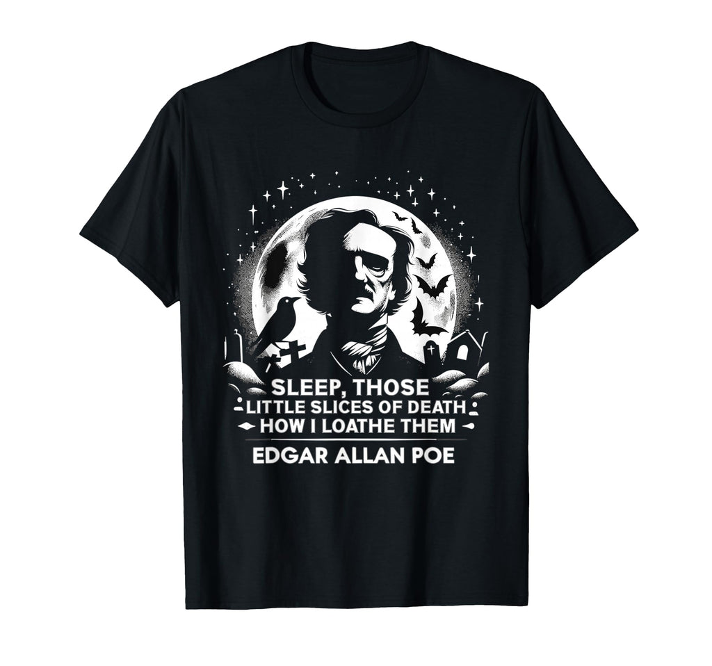 Edgar Allan Poe Raven Gothic T-Shirt - Minimalist Print for Adults - T-Shirt, Sweatshirt, Hoodie