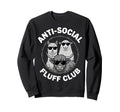Anti Social Fluff Club Funny Farm Sweatshirt - Minimalist Print for Adults - T-Shirt, Sweatshirt, Hoodie