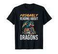 Reading Dragon Shirts Magical Book Lover T-Shirt - Streetwear Style Unisex - T-Shirt, Sweatshirt, Hoodie