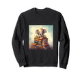 Book Nerd Elephant Reading Book Sweatshirt - Trendy Graphic for Adults - T-Shirt, Sweatshirt, Hoodie