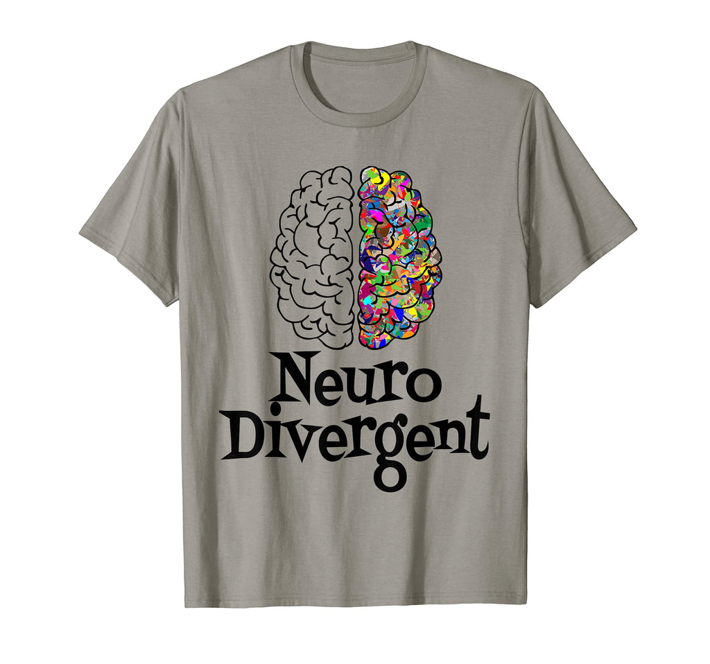 Neurodiversity Neurodivergent Brain T-Shirt - Unique Graphic for Adults - T-Shirt, Sweatshirt, Hoodie