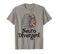 Neurodiversity Neurodivergent Brain T-Shirt - Unique Graphic for Adults - T-Shirt, Sweatshirt, Hoodie