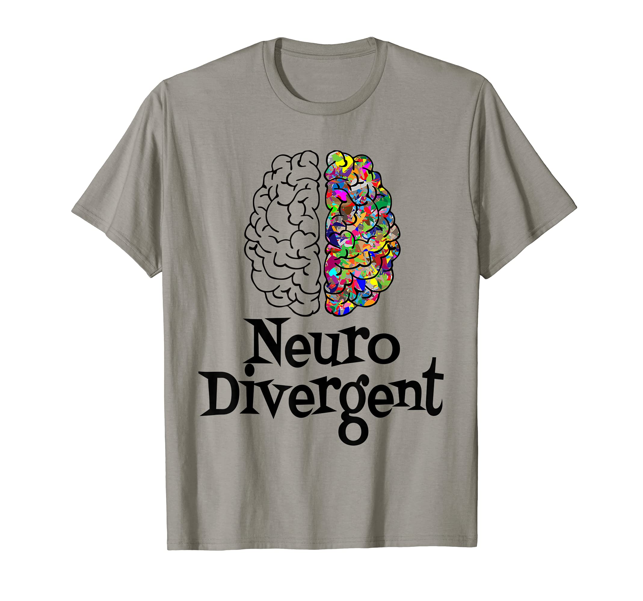 Neurodiversity Neurodivergent Brain T-Shirt - Unique Graphic for Adults - T-Shirt, Sweatshirt, Hoodie