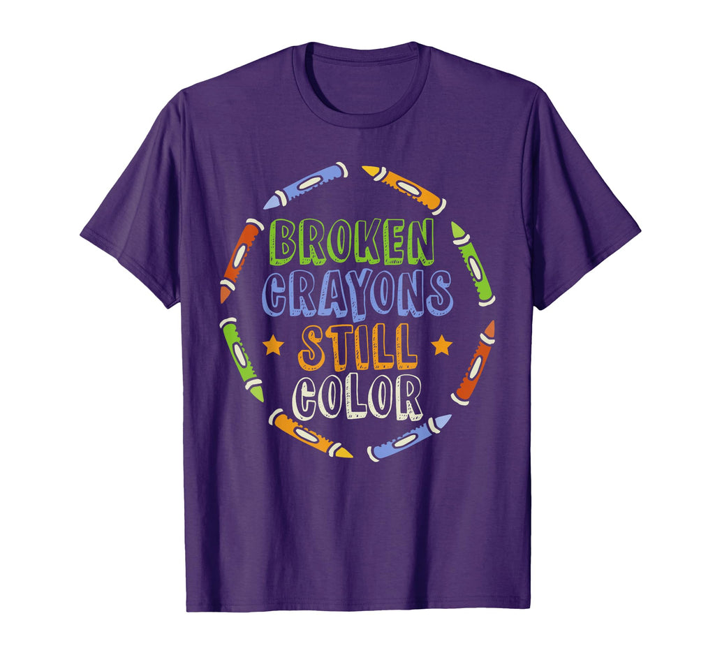 Broken Crayons Still Color Mental T-Shirt - Streetwear Style for Adults - T-Shirt, Sweatshirt, Hoodie