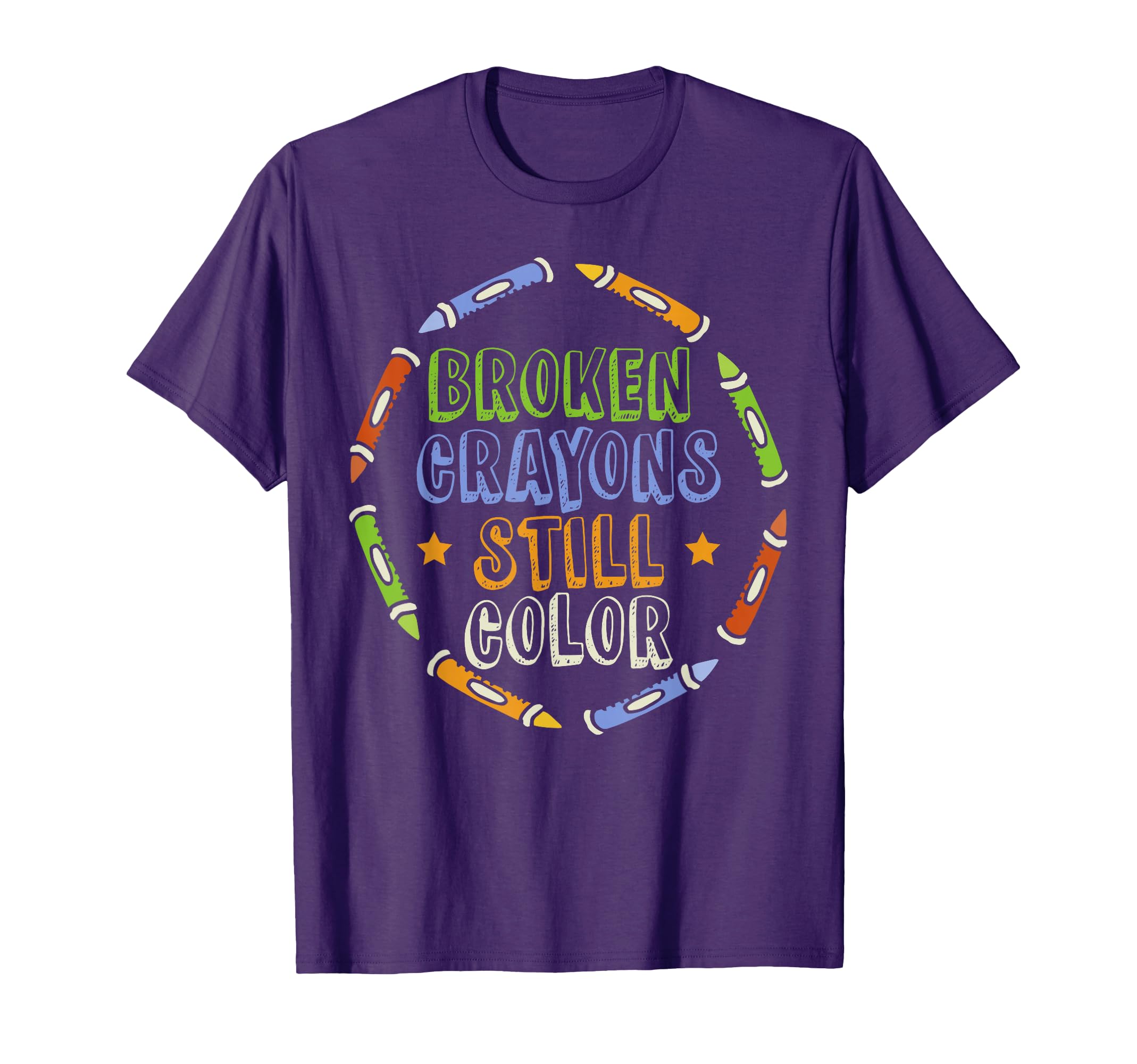 Broken Crayons Still Color Mental T-Shirt - Streetwear Style for Adults - T-Shirt, Sweatshirt, Hoodie