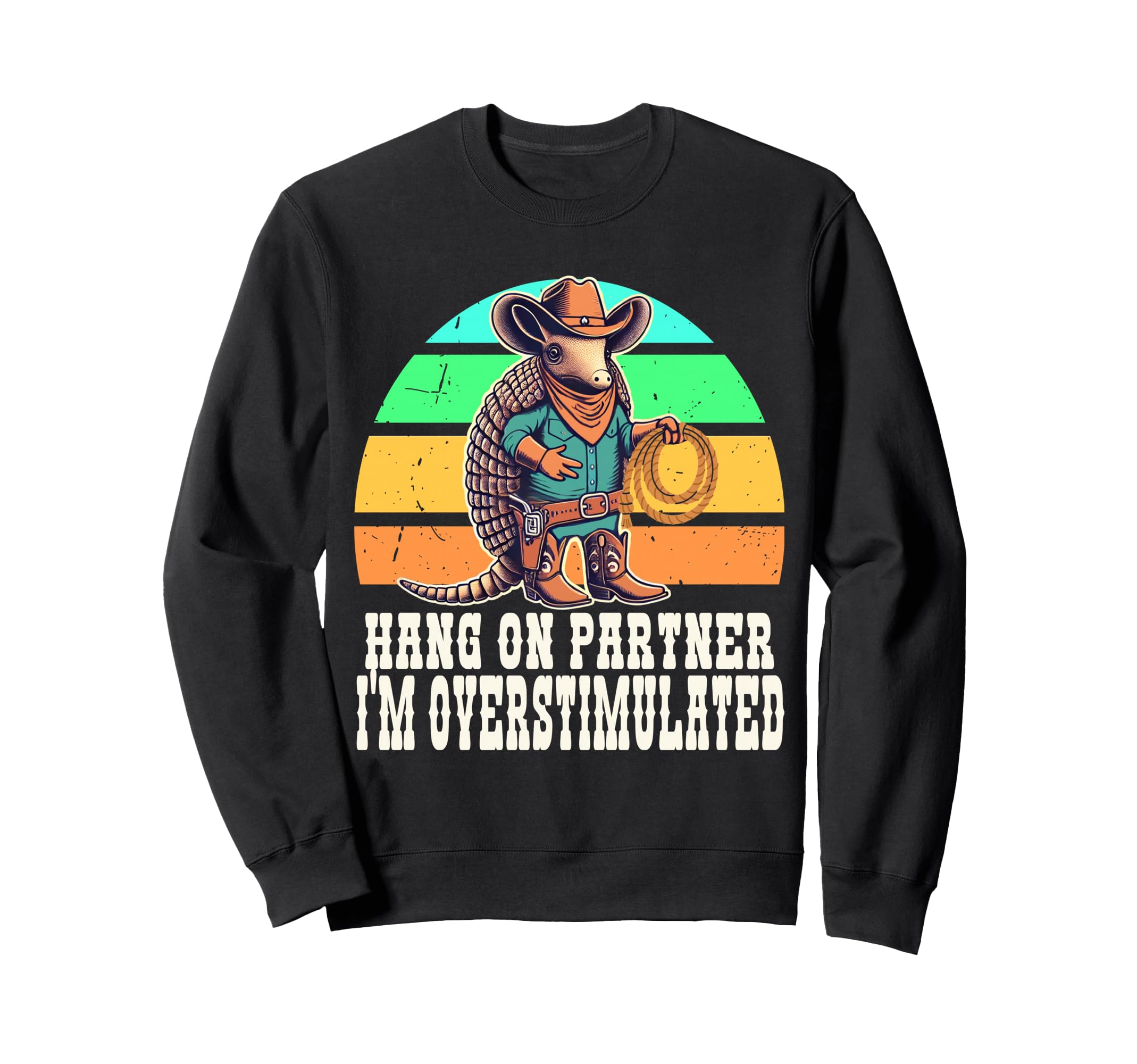 Overstimulated Hang Partner Autism Sweatshirt - Graphic Print Men Women - T-Shirt, Sweatshirt, Hoodie