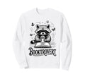 Booktrovert Raccoon Reading Sweatshirt - Casual Everyday Wear Men Women - T-Shirt, Sweatshirt, Hoodie