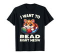 Reading Book Cat Library Reading T-Shirt - Casual Everyday Wear for Adults - T-Shirt, Sweatshirt, Hoodie
