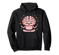 Brain Doing Yoga Funny Mindfulness Hoodie - Aesthetic Graphic Unisex - T-Shirt, Sweatshirt, Hoodie