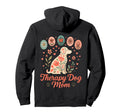 Proud Therapy Dog Mom Pet Mom Hoodie - Fun Novelty Design Men Women - T-Shirt, Sweatshirt, Hoodie