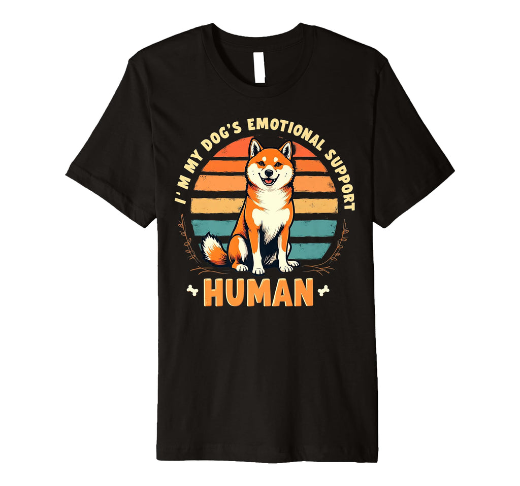 Im My Dogs Emotional Support Human T-Shirt - Novelty Apparel for Adults - T-Shirt, Sweatshirt, Hoodie