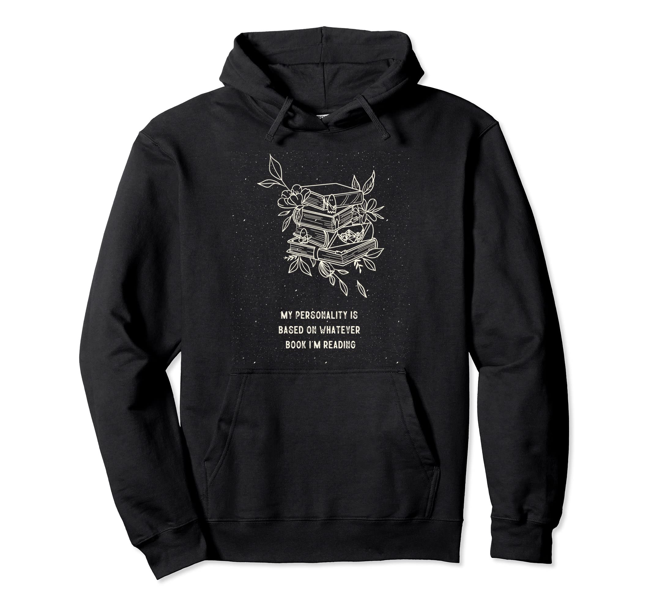 Funny Book Lover Bookish Fiction Hoodie - Custom Art Print for Adults - T-Shirt, Sweatshirt, Hoodie