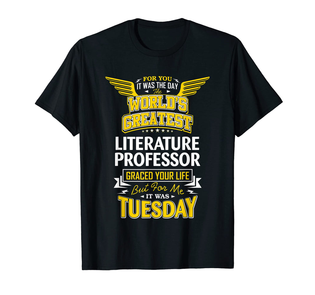 Literature Professor Funny Worlds T-Shirt - Minimalist Print Unisex - T-Shirt, Sweatshirt, Hoodie