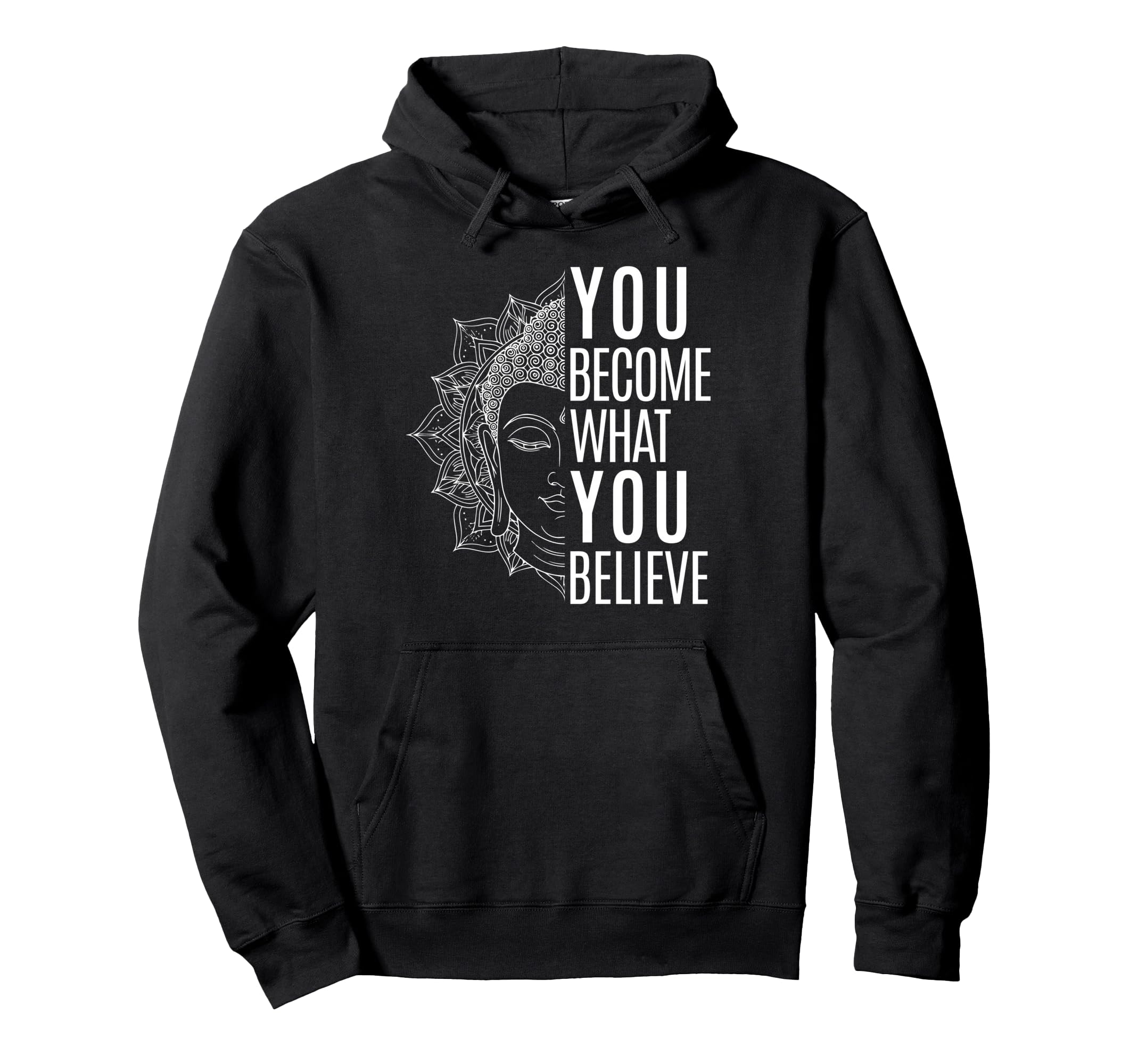 Inspiring Law Attraction Buddha Hoodie - Fun Novelty Design Men Women - T-Shirt, Sweatshirt, Hoodie