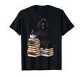 Bookworm Poodle Reading Books Drinking T-Shirt - Unique Graphic Men Women - T-Shirt, Sweatshirt, Hoodie