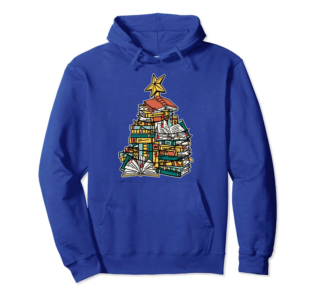 Book Lover Tree Reading Nerd Hoodie - Minimalist Print for Adults - T-Shirt, Sweatshirt, Hoodie