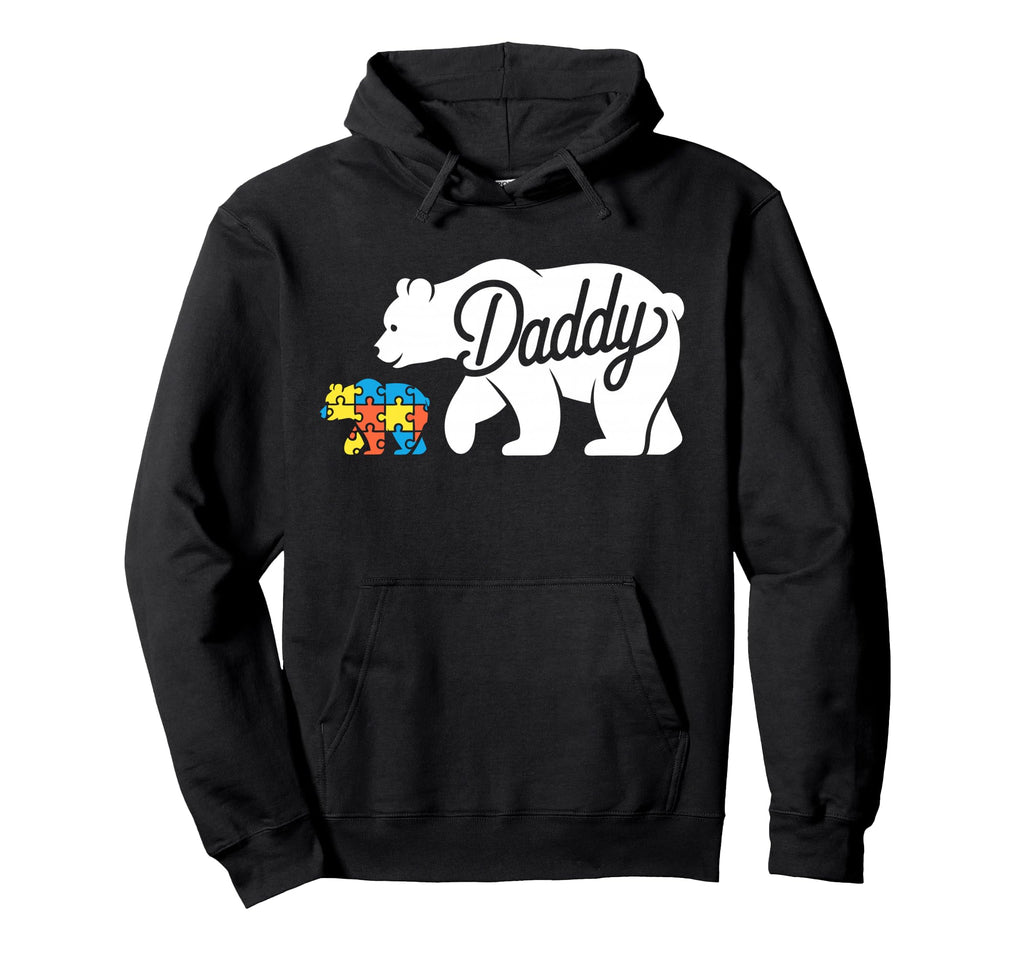 Daddy Autism Dad Autistic Child Father Hoodie - Unique Graphic Unisex - T-Shirt, Sweatshirt, Hoodie
