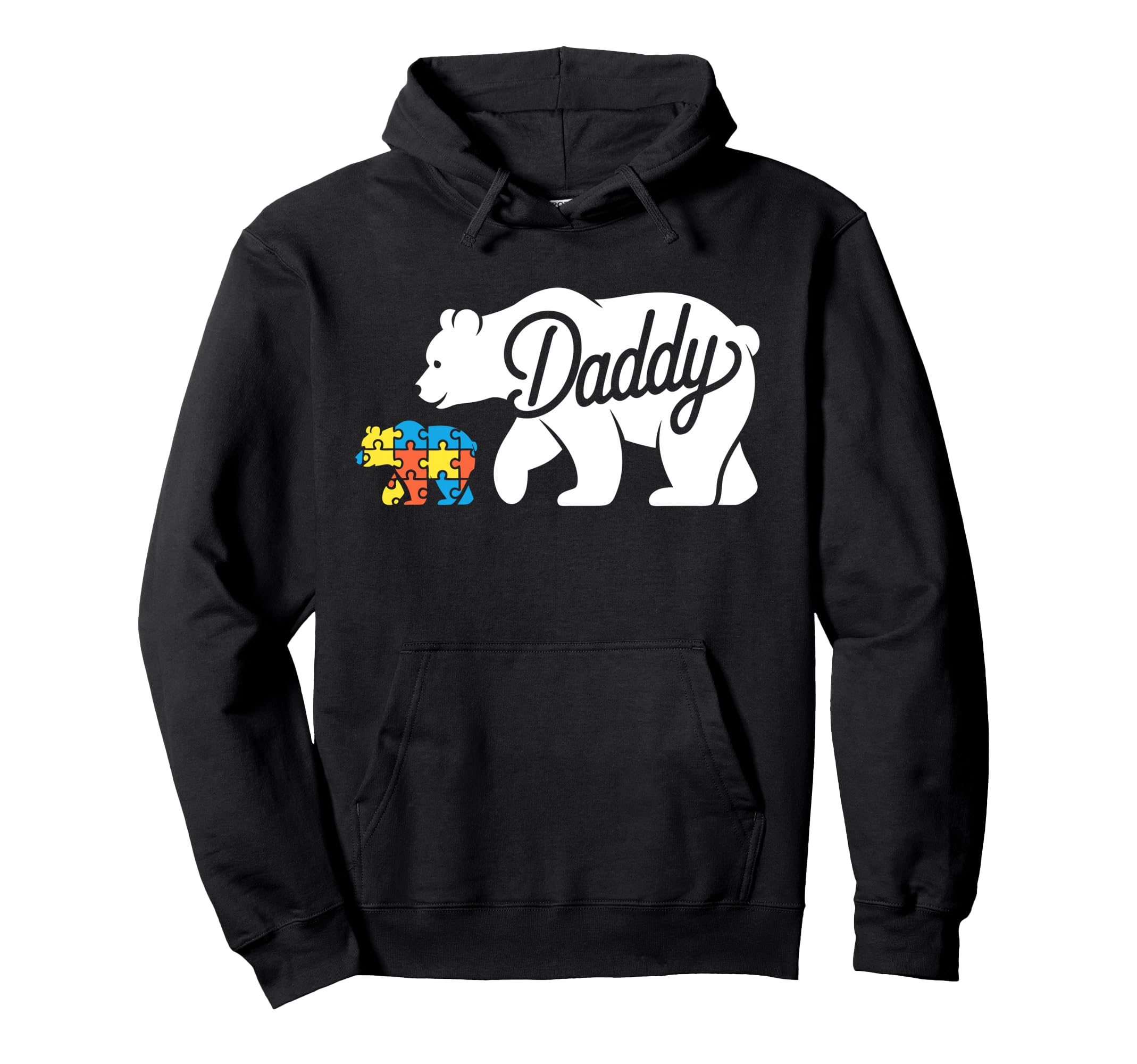 Daddy Autism Dad Autistic Child Father Hoodie - Unique Graphic Unisex - T-Shirt, Sweatshirt, Hoodie
