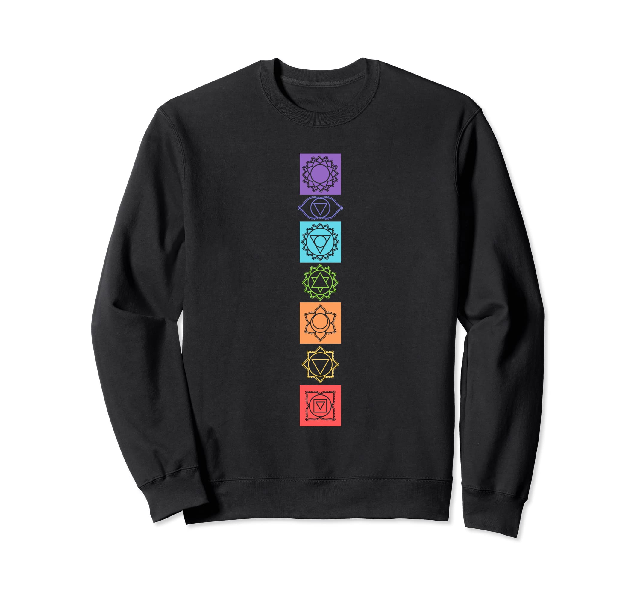 Chakra Chakras Aligned Lotus Sweatshirt - Novelty Apparel Men Women - T-Shirt, Sweatshirt, Hoodie