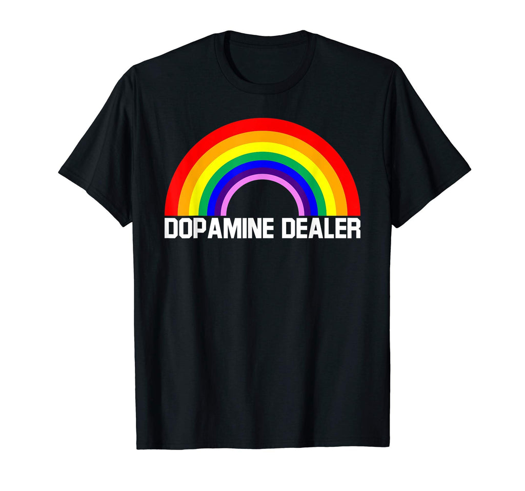 Dopamine Dealer Rainbow Themed T-Shirt - Unique Graphic for Adults - T-Shirt, Sweatshirt, Hoodie